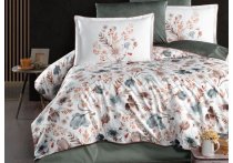 Постельное белье сатин Premium La Romano - Madena Beige (Турция), евро
